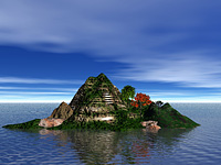 Spořič obrazovky - rajský ostrov? - 1,37 MB