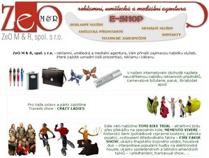 Prezentace firmy ZeO M & R, spol. s r.o., reklamn, umleck a mediln agentury